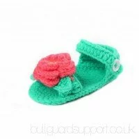 Bigood Baby Infant Velvet Frog Crochet Knit Soft Sole Shoes 11cm - TRY5WQSME